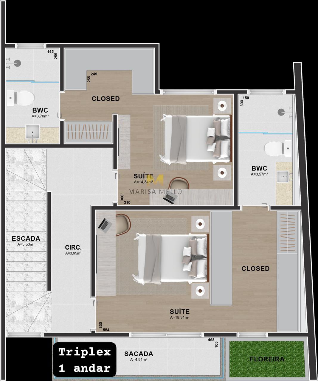 Apartamento à venda com 3 quartos, 169m² - Foto 10